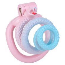 Lade das Bild in den Galerie-Viewer, Snake Scale Resin Chastity Cage with Optional Support Strap
