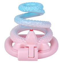 Lade das Bild in den Galerie-Viewer, Snake Scale Resin Chastity Cage with Optional Support Strap
