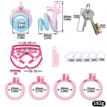 Lade das Bild in den Galerie-Viewer, Snake Scale Resin Chastity Cage with Optional Support Strap
