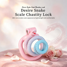 Lade das Bild in den Galerie-Viewer, Snake Scale Resin Chastity Cage with Optional Support Strap
