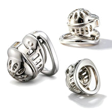 Load image into Gallery viewer, Dual-Cage Stainless Steel Chastity Device with ABS Rings
