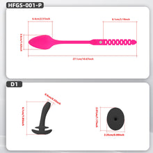 Lade das Bild in den Galerie-Viewer, Extensible Silicone Chastity Cage With Vibration Plug feature details graphic 13
