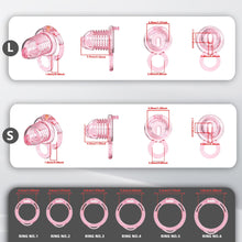 Lade das Bild in den Galerie-Viewer, Extensible Silicone Chastity Cage With Vibration Plug in alternate gallery view 7
