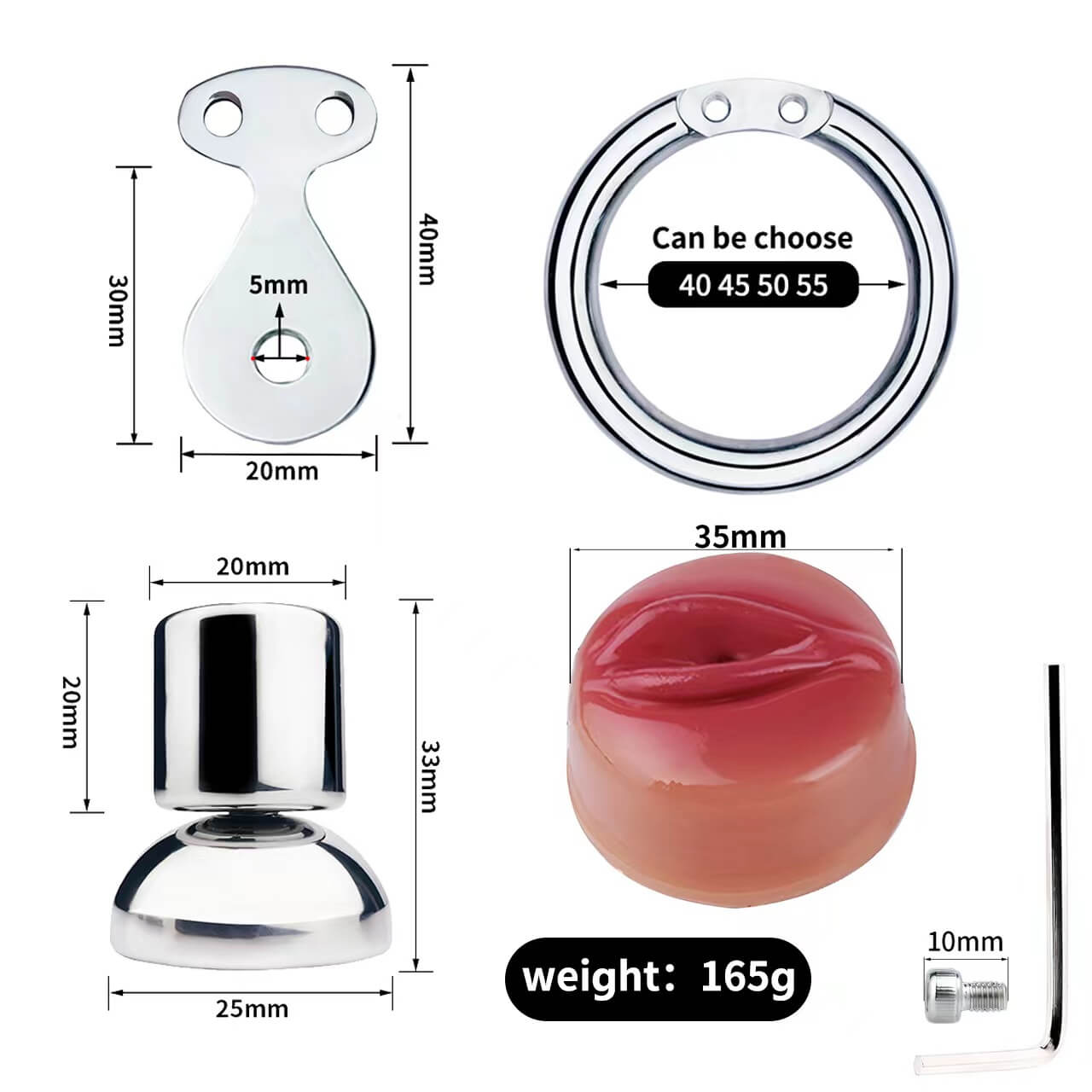 BDSM 412 Silicone Pussy Stainless Steel Chastity Cage – chastity-devices