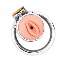 Load image into Gallery viewer, Fake Silicone Stainless Steel Chastity Cage
