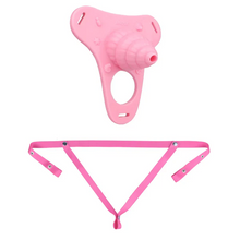 Afbeelding in Gallery-weergave laden, Fantasy Pink Conch Chastity Cage with Belt  16
