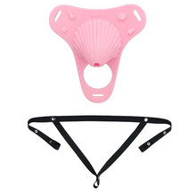 Afbeelding in Gallery-weergave laden, Fantasy Pink Conch Chastity Cage with Belt  21
