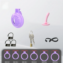 Load image into Gallery viewer, Flat Soft Chastity Cage with 6 Rings - 9
