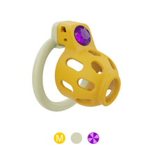 Afbeelding in Gallery-weergave laden, Gemstone Inlaid Chastity Cage
