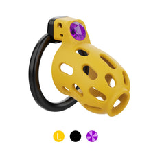 Afbeelding in Gallery-weergave laden, Gemstone Inlaid Chastity Cage
