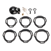 Lade das Bild in den Galerie-Viewer, Heart cutout cage configuration 6 with matching base rings
