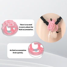 Load image into Gallery viewer, Honeycomb Invisible Chastity Cage With 4 Silicone Rings 8
