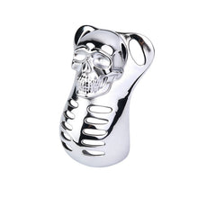 Afbeelding in Gallery-weergave laden, Horror Skull Metal Chastity Cage skull cover detail
