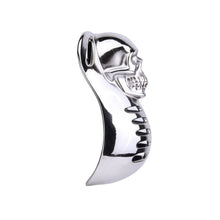 Afbeelding in Gallery-weergave laden, Horror Skull Metal Chastity Cage curved cover side profile
