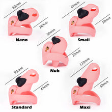 Lade das Bild in den Galerie-Viewer, HTV4 Butterfly Knot 3D Chastity Cage feature details graphic 13
