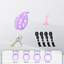 Afbeelding in Gallery-weergave laden, Invisible Cobra Chastity Cage With Silicone Ring 40
