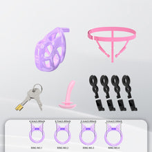 Afbeelding in Gallery-weergave laden, Invisible Cobra Chastity Cage With Silicone Ring 40
