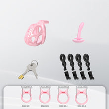 Afbeelding in Gallery-weergave laden, Invisible Cobra Chastity Cage With Silicone Ring 30
