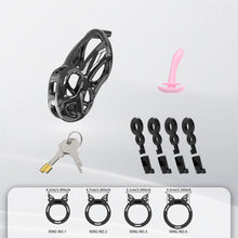 Afbeelding in Gallery-weergave laden, Invisible Cobra Chastity Cage With Silicone Ring 27
