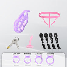 Afbeelding in Gallery-weergave laden, Invisible Cobra Chastity Cage With Silicone Ring 45

