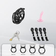 Afbeelding in Gallery-weergave laden, Invisible Cobra Chastity Cage With Silicone Ring 25

