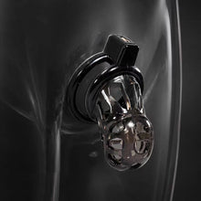 Load image into Gallery viewer, Flexible Silicone and ABS Vented Chastity Cage
