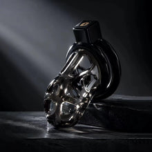 Load image into Gallery viewer, Flexible Silicone and ABS Vented Chastity Cage
