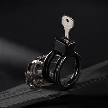 Load image into Gallery viewer, Flexible Silicone and ABS Vented Chastity Cage
