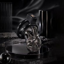 Load image into Gallery viewer, Flexible Silicone and ABS Vented Chastity Cage

