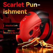 Lade das Bild in den Galerie-Viewer, Lockink Electro Vibe Retractable Chastity Cage
