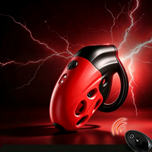 Lade das Bild in den Galerie-Viewer, Lockink Electro Vibe Retractable Chastity Cage
