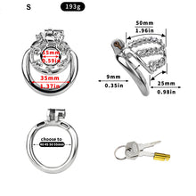 Load image into Gallery viewer, Locktober Chainmail Steel Chastity Lock - 4
