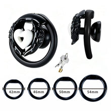 Load image into Gallery viewer, Love Wings Heart-Detail Resin Chastity Cage

