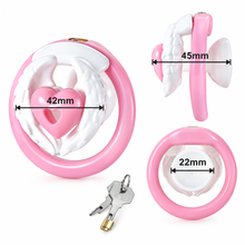 Load image into Gallery viewer, Love Wings Heart-Detail Resin Chastity Cage
