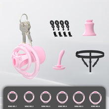 Load image into Gallery viewer, Male Flat Chastity Cage Inverted Plug in alternate gallery view 12
