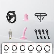 Load image into Gallery viewer, Male Flat Chastity Cage Inverted Plug in alternate gallery view 8
