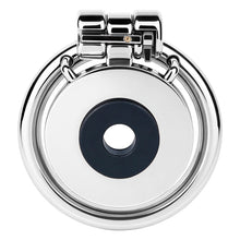 Afbeelding in Gallery-weergave laden, Mirror Polish Flat and Inverted Chastity Cage – flat cage front view with silicone gasket
