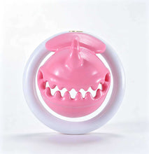 Load image into Gallery viewer, Pink and white Monster Mouth resin chastity cage, front view
