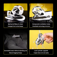 Load image into Gallery viewer, New Type Stainless Steel Chastity Cage
