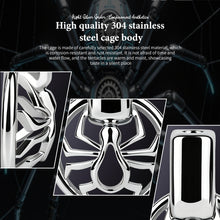 Lade das Bild in den Galerie-Viewer, Night Silver Spider Flat 304 Stainless Steel Chastity Cage
