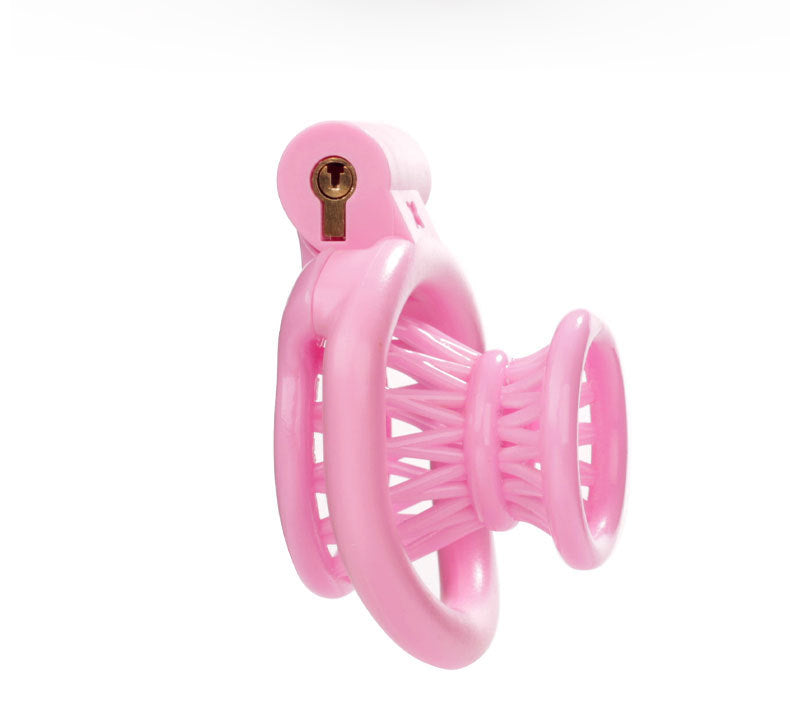 Nylon Creel Negative Chastity Cage