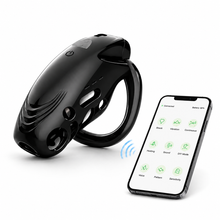 Load image into Gallery viewer, Orgulous 12-Mode Vibrating Chastity Cage with Control Options
