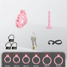 Load image into Gallery viewer, Pearl Pink Cobra Soft Silicone Chastity Cage 1
