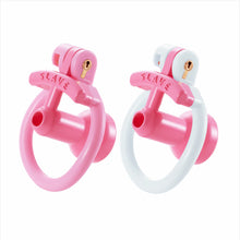 Load image into Gallery viewer, Pink and pink-white negative urethral chastity cages
