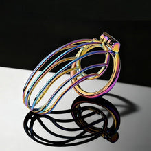 Lade das Bild in den Galerie-Viewer, Rainbow Long Banana Chastity Cage 
