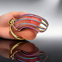 Lade das Bild in den Galerie-Viewer, Rainbow Long Banana Chastity Cage 6
