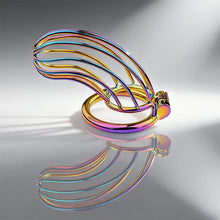 Lade das Bild in den Galerie-Viewer, Rainbow Long Banana Chastity Cage 4
