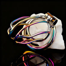 Load image into Gallery viewer, Rainbow Small Banana Chastity Cage 1
