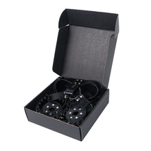 Load image into Gallery viewer, Black harness packed in its black storage box
