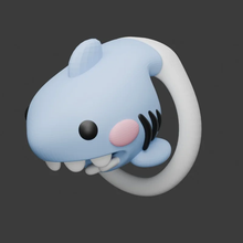 Afbeelding in Gallery-weergave laden, Shark Men's Chastity Cage -7
